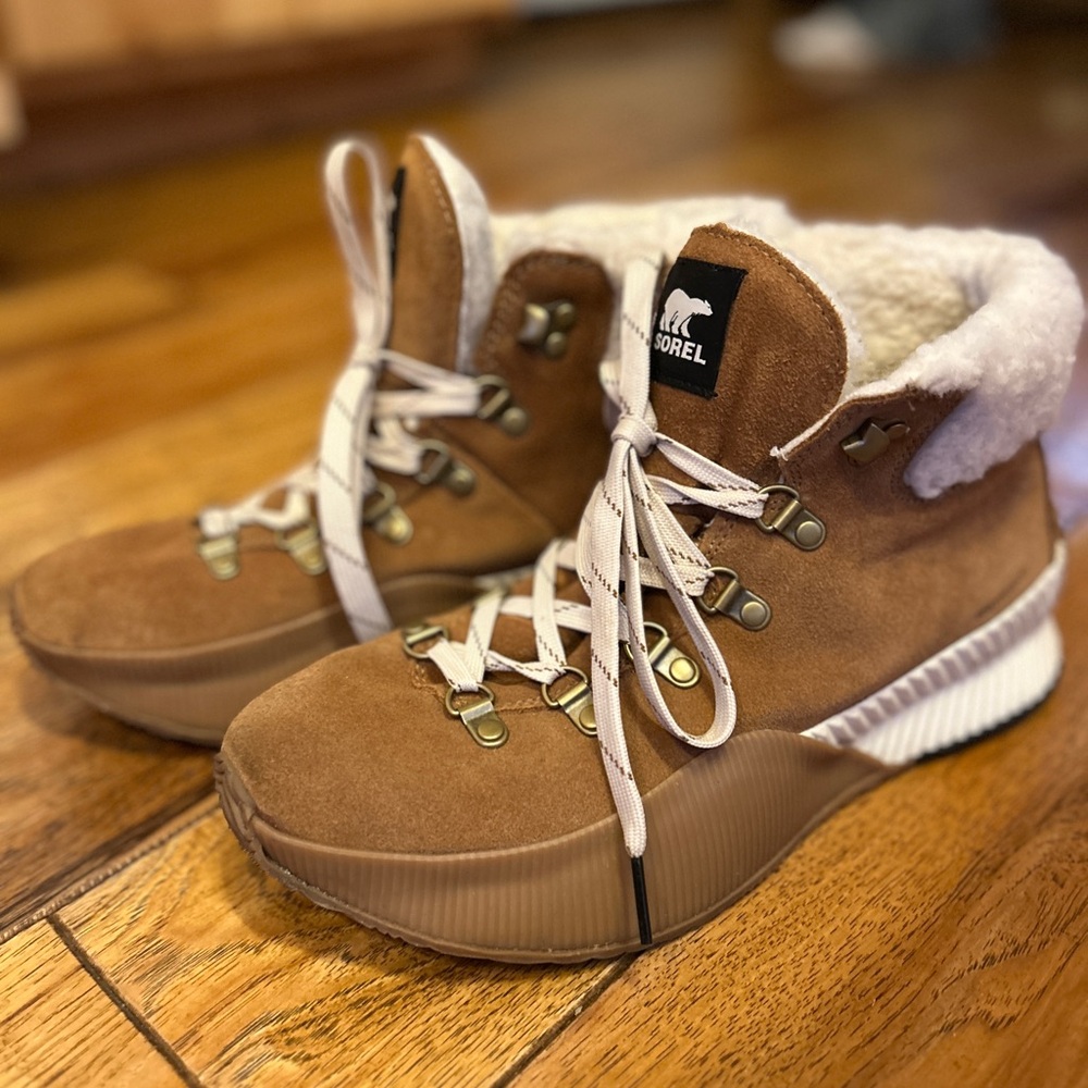 Sorel Brown Winter & Rain Boots with Cozy Fleece Lining